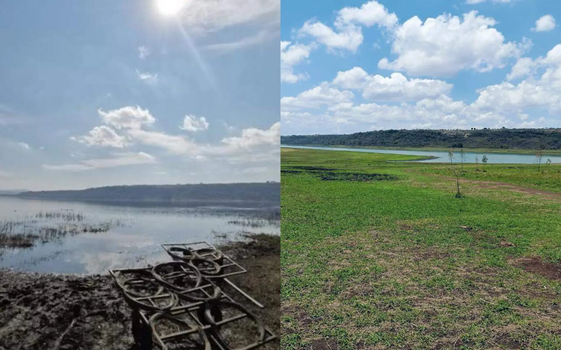 Presa Calderón 2022 y ahora en 2024